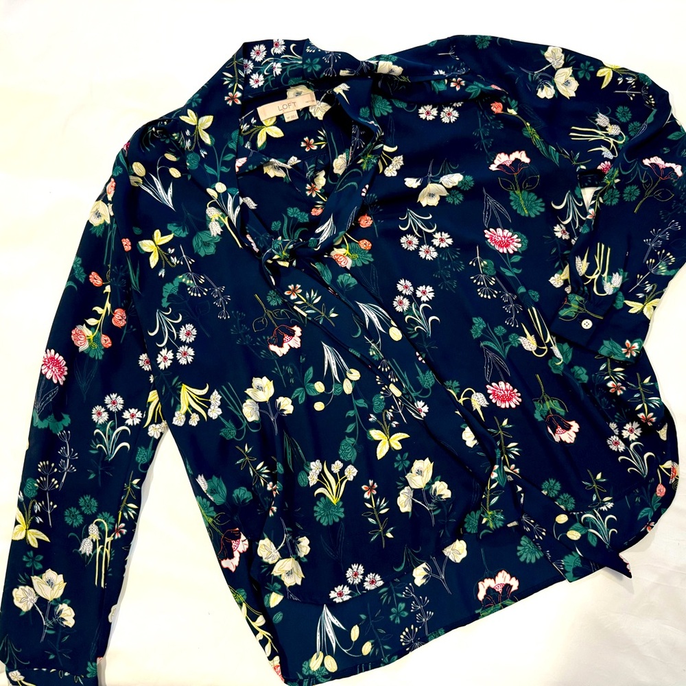 Loft floral blouse